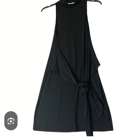 NWT Vince.  Mock Neck Sleeveless Front Tie Dress     Size M - Picture 3 of 10